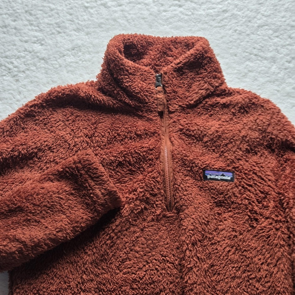 Patagonia Jacket Womens XS Orange Fleece 1/4 Zip Pullover Soft Cozy Warm